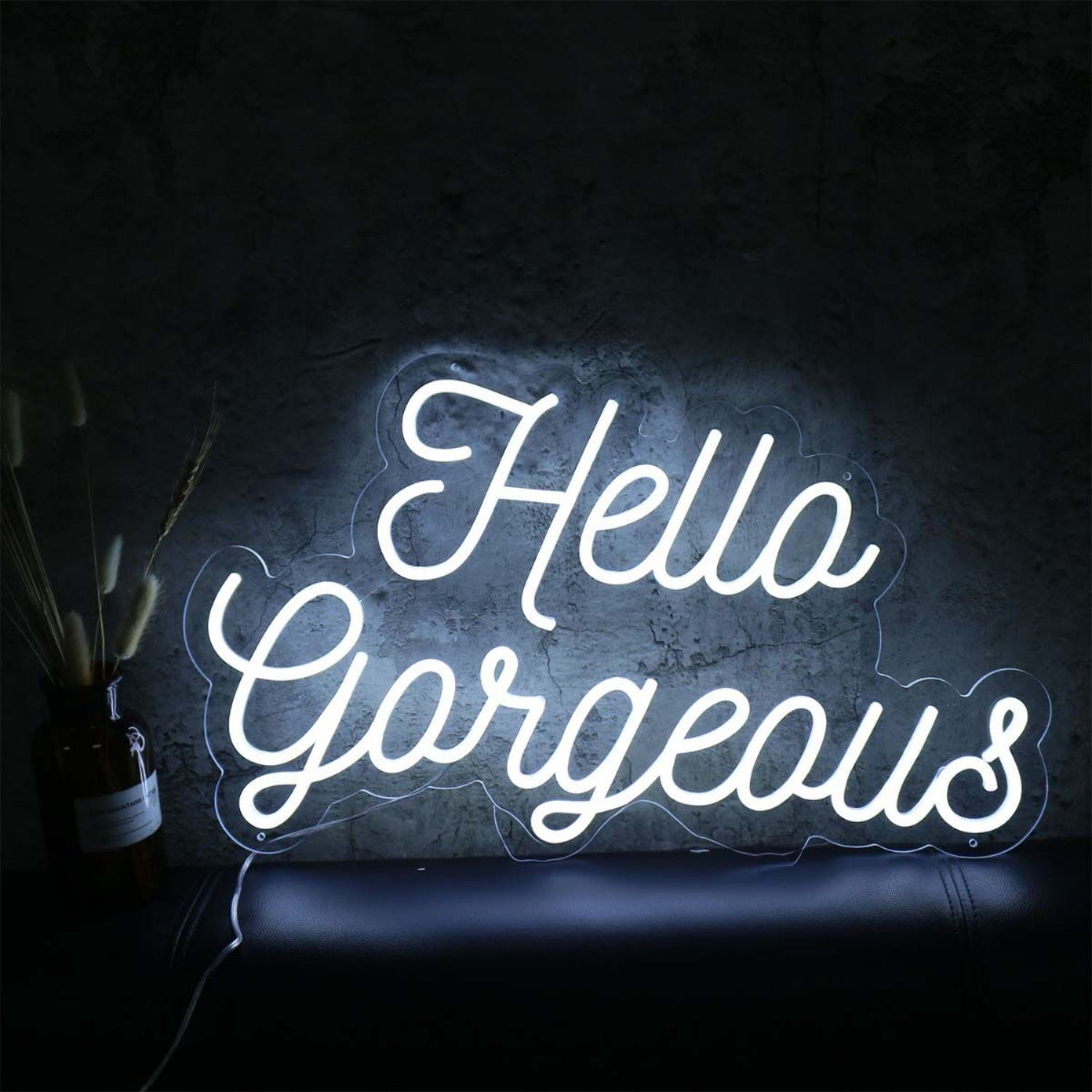Hello Gorgeous White Led Neon Sign - Shineneon
