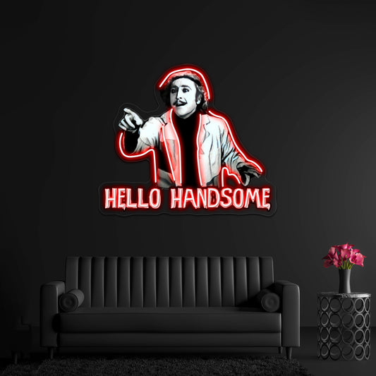 Hello Handsome Artwork Large Neon Signs