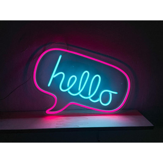 Hello Led Sign Business Neon Sign Wall Decor