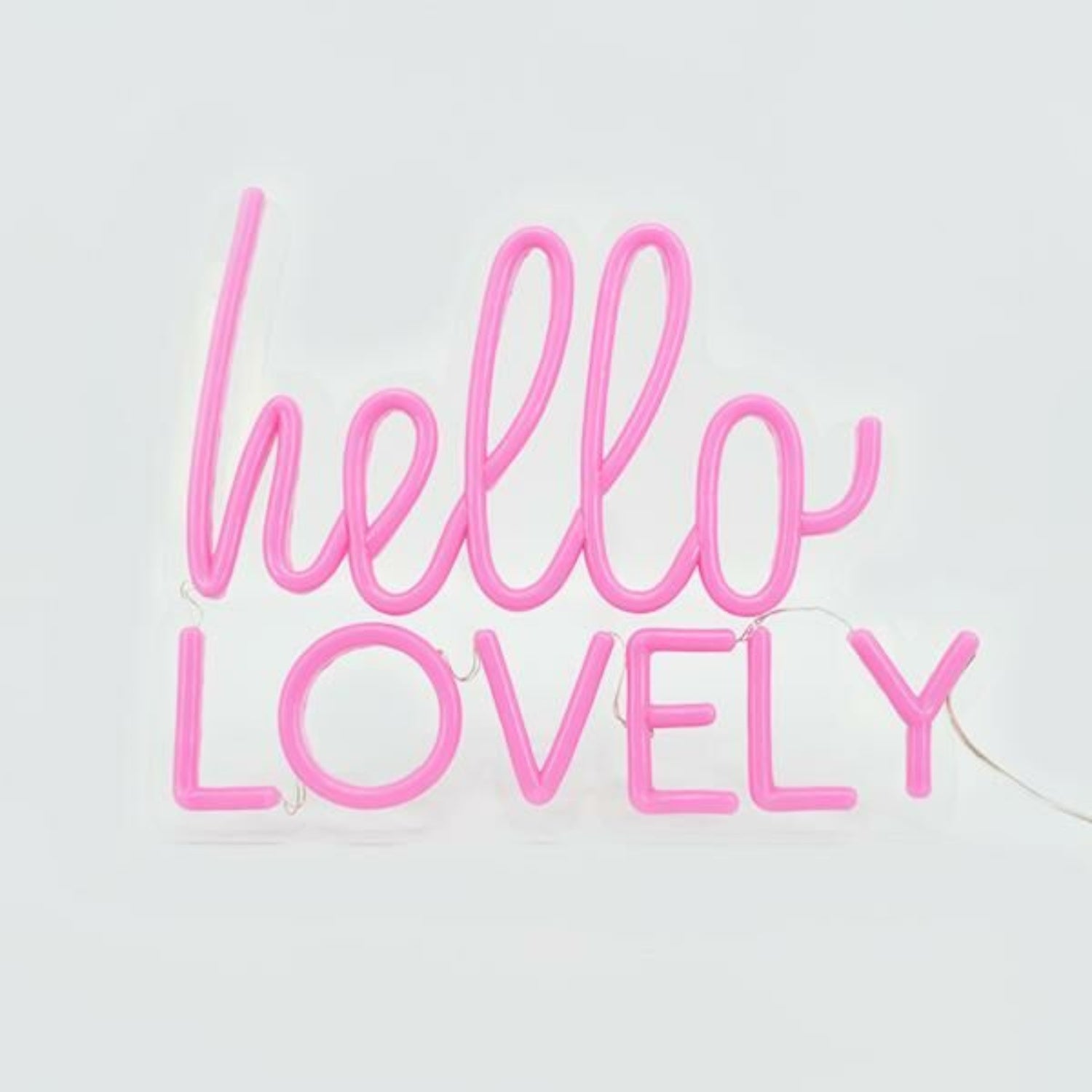 Hello Lovely Led Neon Sign Adds A Welcoming Feel To Any Home | Shineneon