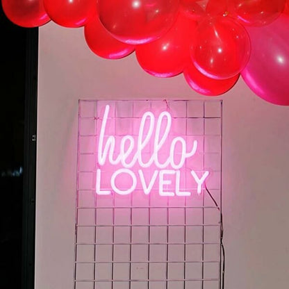 Hello Lovely Led Neon Sign Adds A Welcoming Feel To Any Home | Shineneon