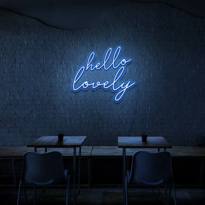 Hello Lovely Led Neon Sign Sweet And Welcoming Touch - Shineneon