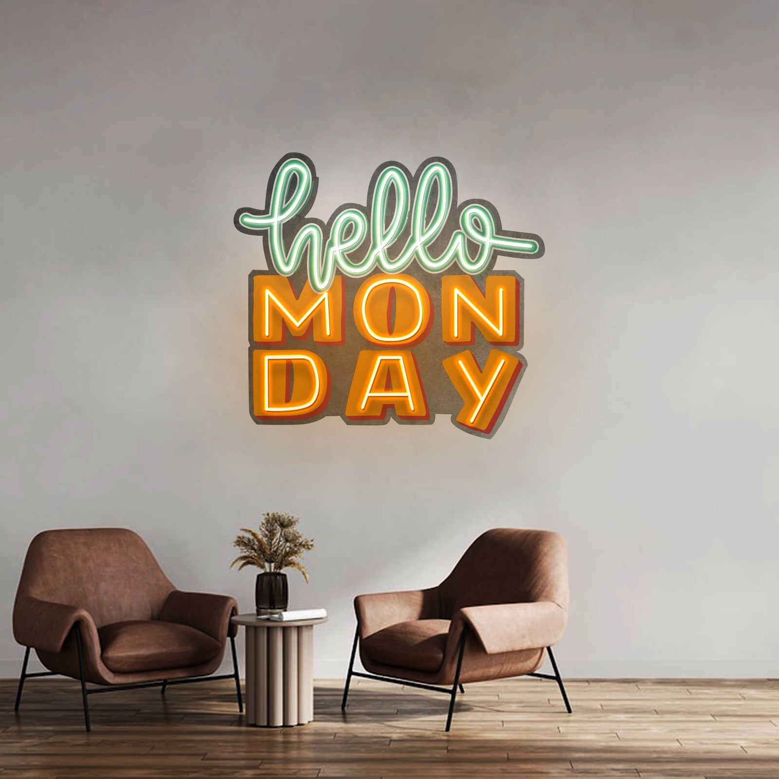 Hello Monday Led Neon Sign Light Custom Led Signs - Shineneon