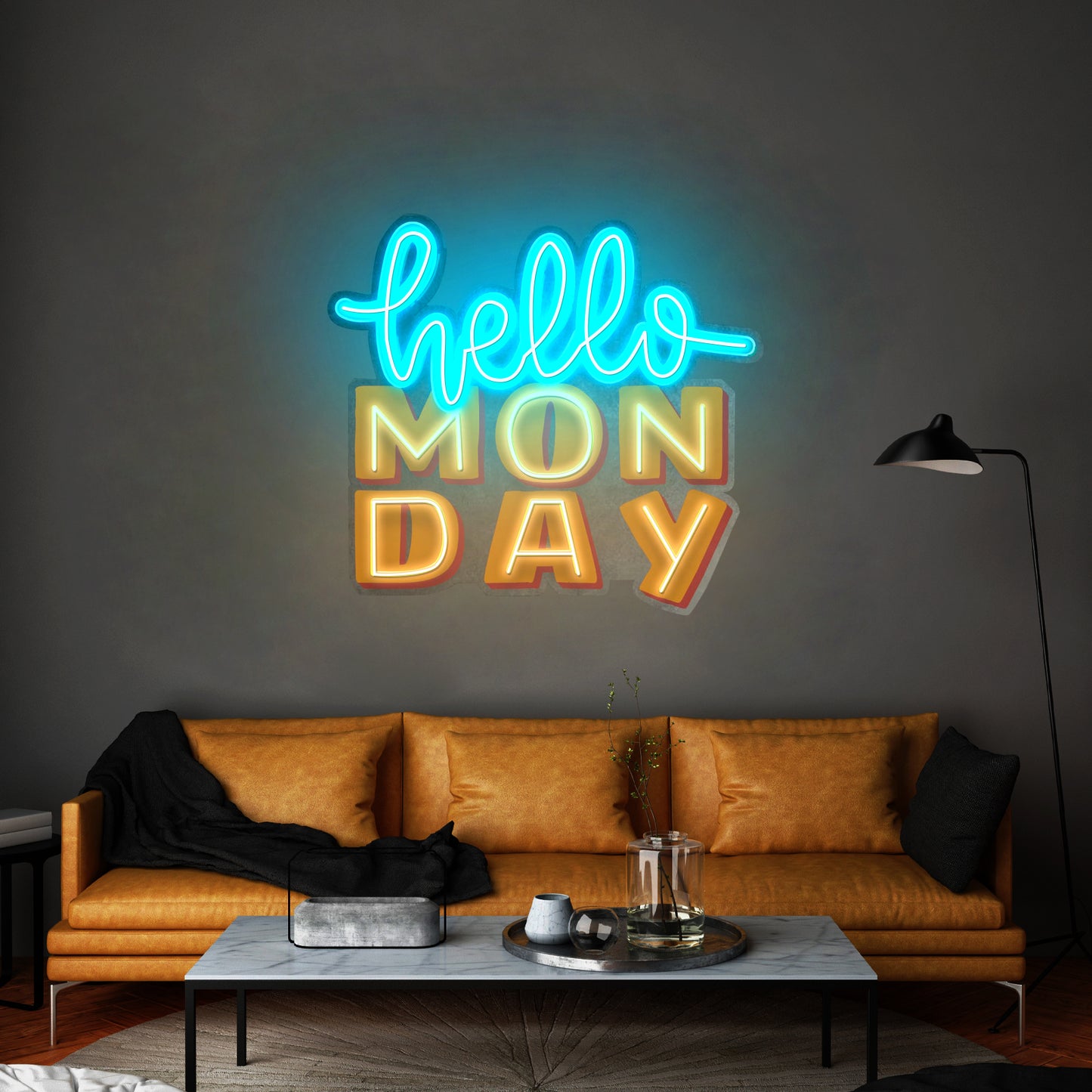 Hello Monday Led Neon Sign Light Custom Led Signs