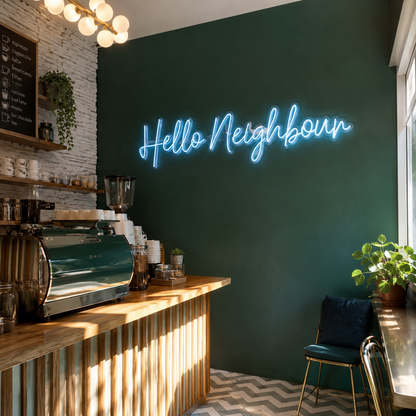 Hello Neighbours LED Neon Sign - 02 High-Converting Product Image