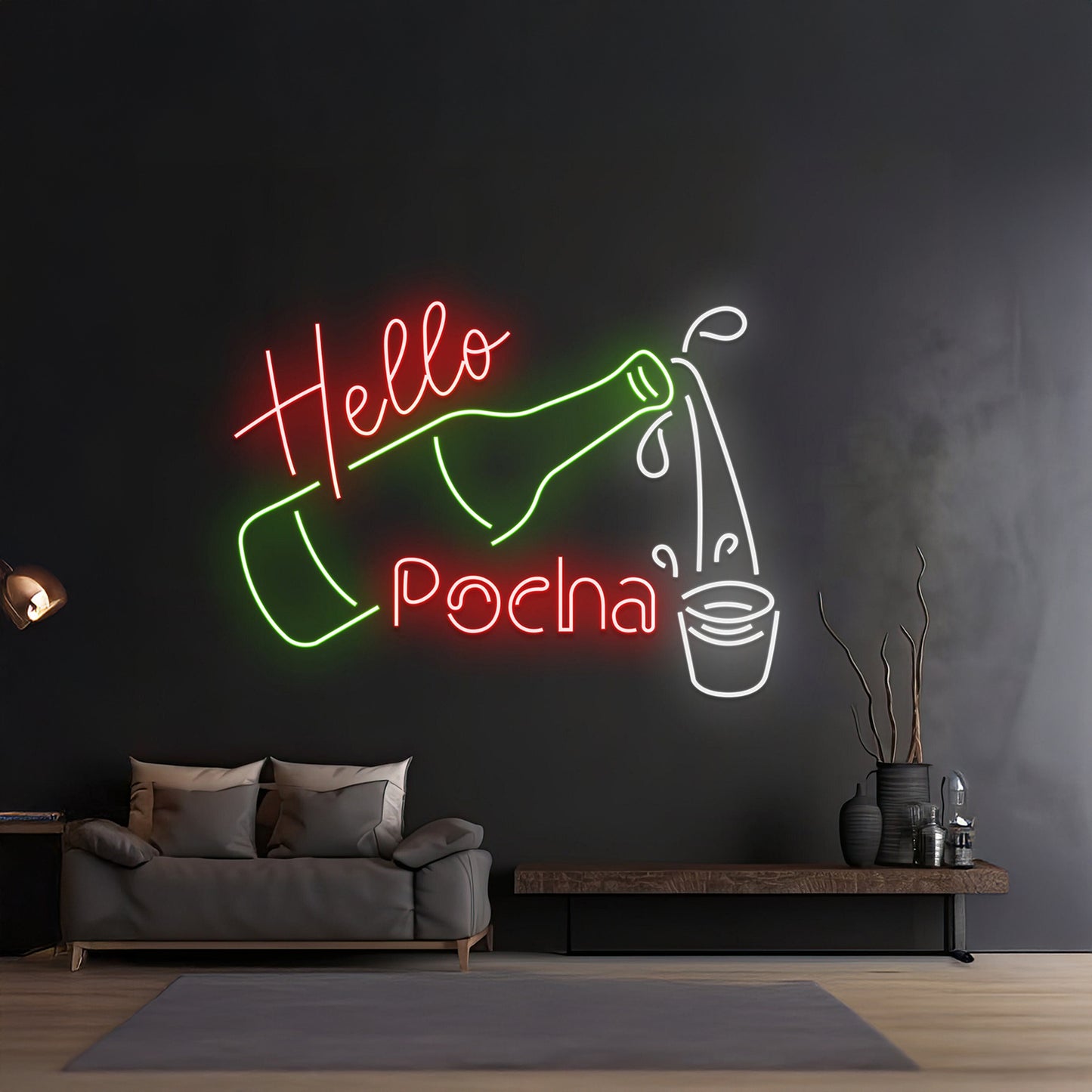 Hello Pocha Neon Sign