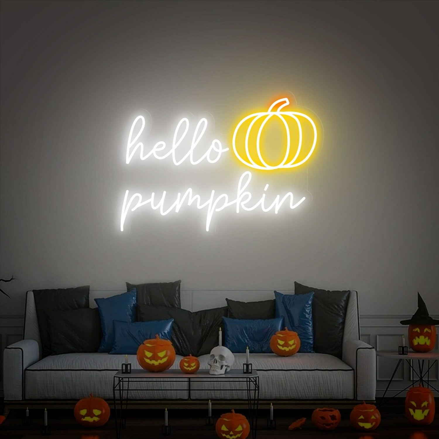 Hello Pumpkin Led Neon Sign Welcome Sign Event Decor | Shineneon