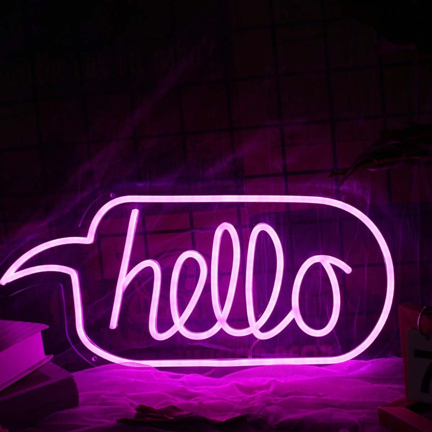 Hello Purple Custom Led Neon Sign - Shineneon