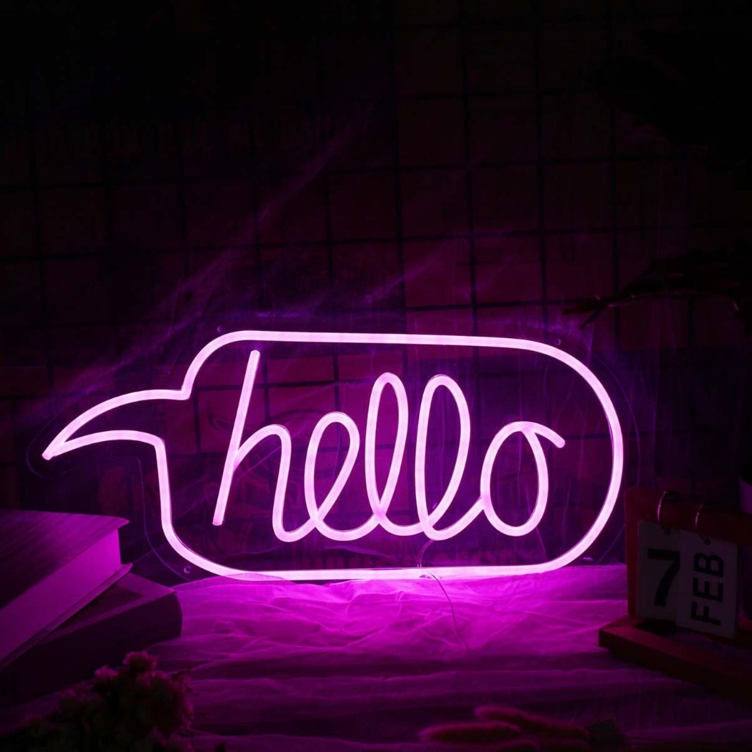Hello Purple Custom Led Neon Sign - Shineneon