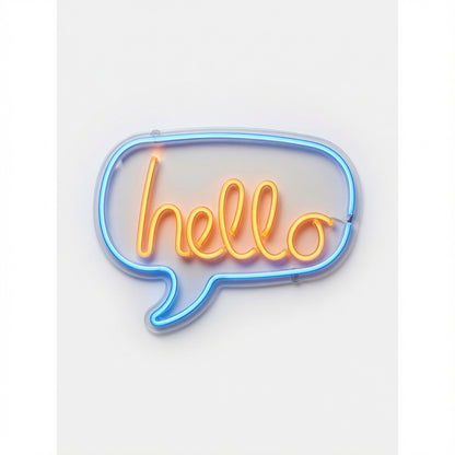 Hello Script Wall Decor LED Neon Sign - 01 Original Product Image