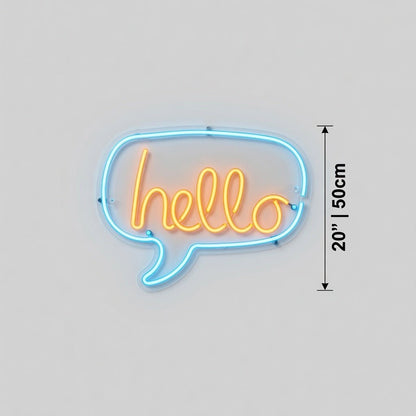Hello Script Wall Decor LED Neon Sign - Shineneon