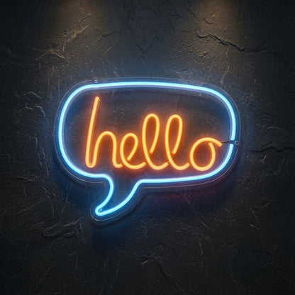 Hello Script Wall Decor LED Neon Sign - Shineneon