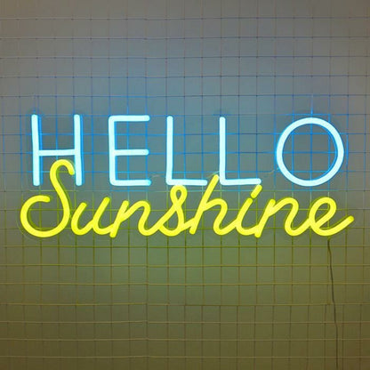 Hello Sunshine Led Neon Sign For Positive And Happy Decor - Shineneon