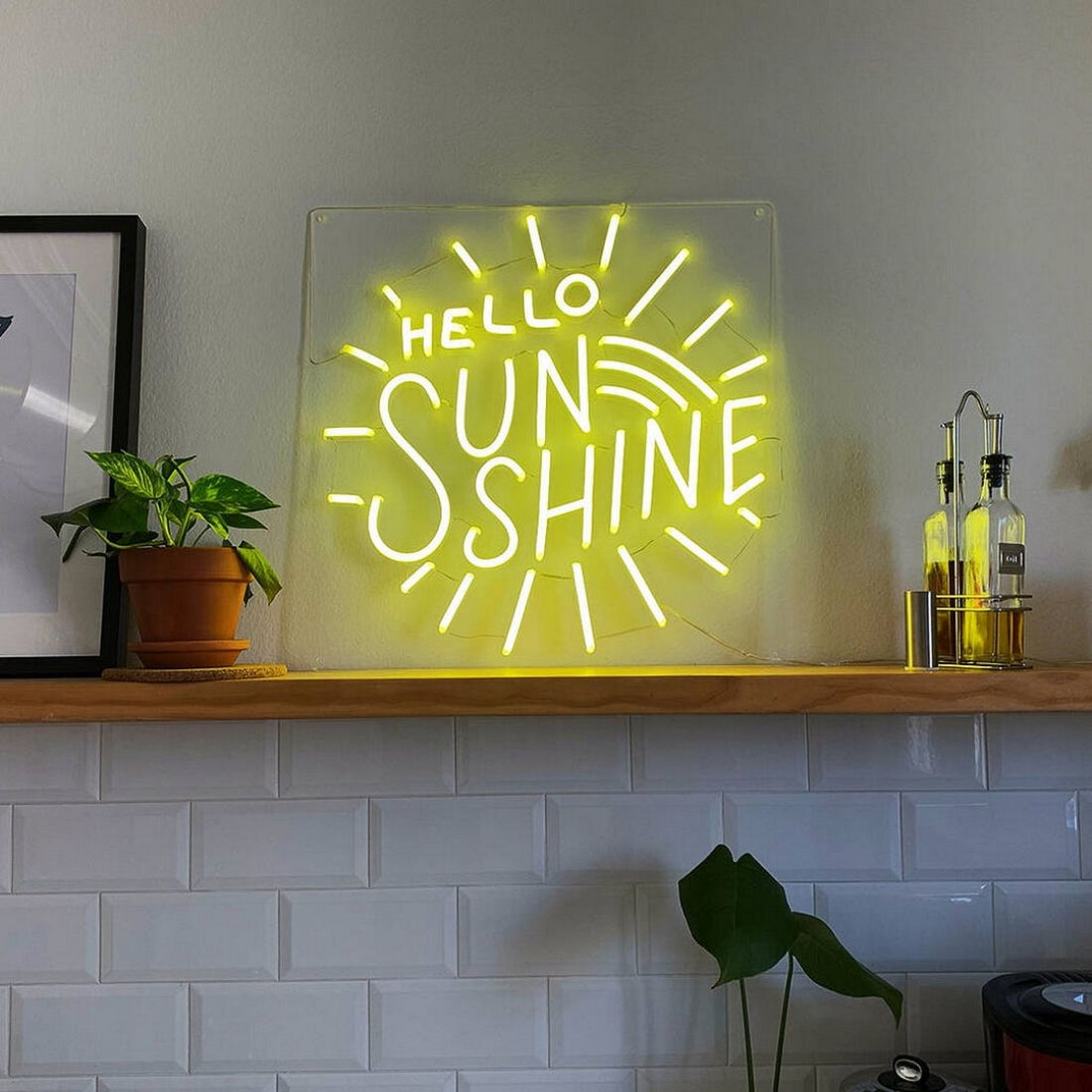 Hello Sunshine Led Sign Business Neon Signs Wall Art