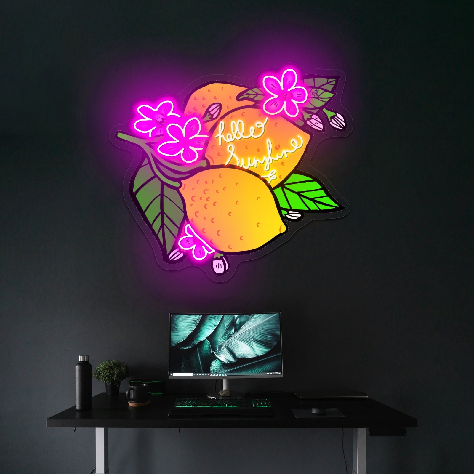 Hello Sunshine Lemon Neon Signs For Bar - Shineneon