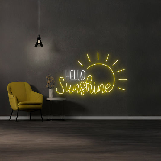 Hello Sunshine Neon Sign Hello Sunshine Led Lights