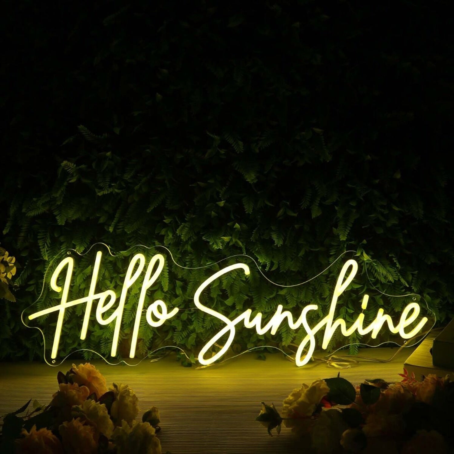 Hello Sunshine Yellow Custom Led Neon Sign - Shineneon