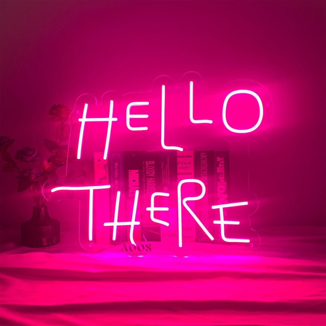 Hello There Flickering Hell Here Led Sign Business Neon Sign - Shineneon