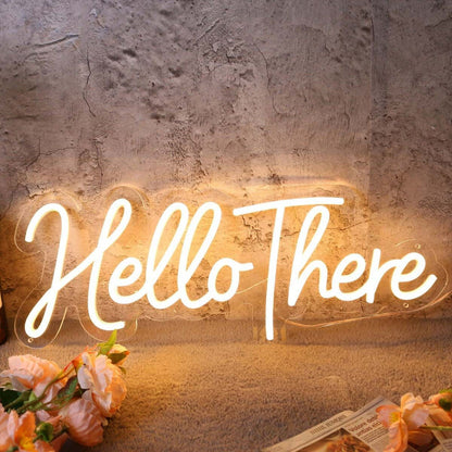 Hello There Yellow Led Neon Sign - Shineneon