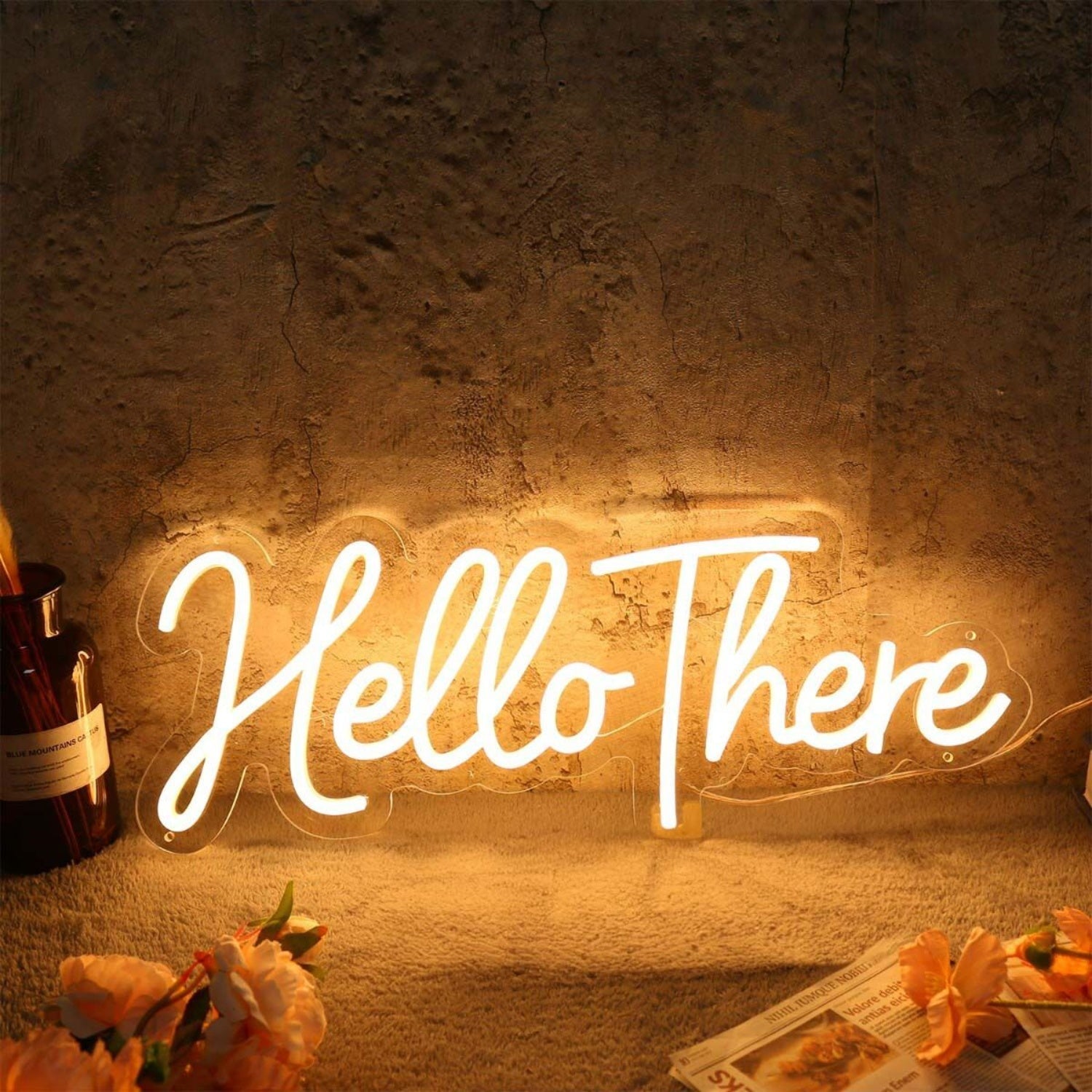 Hello There Yellow Led Neon Sign - Shineneon