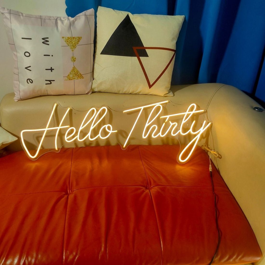 Hello Thirty Happy Birthday Led Sign Business Neon Sign - Shineneon