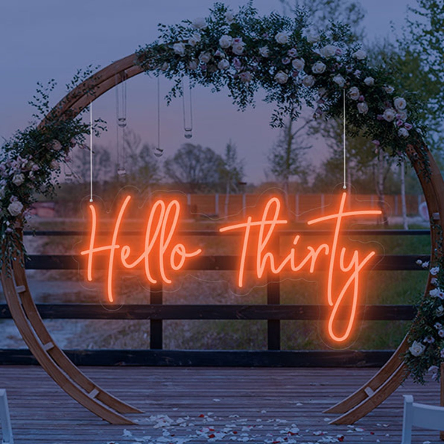 Hello Thirty Light Up Birthday Sign | Shineneon