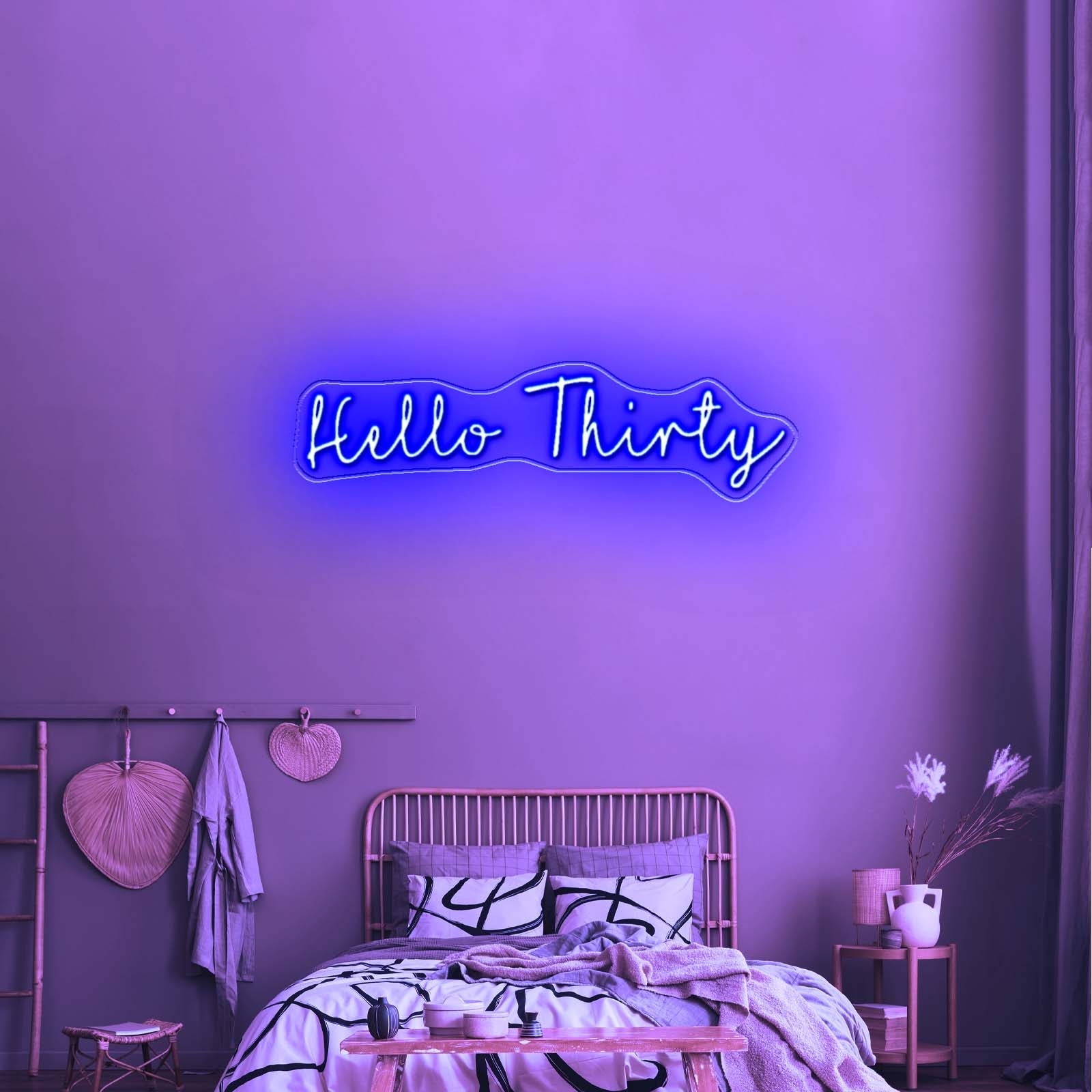 Hello Thirty Neon Sign Custom Neon Signs - Shineneon