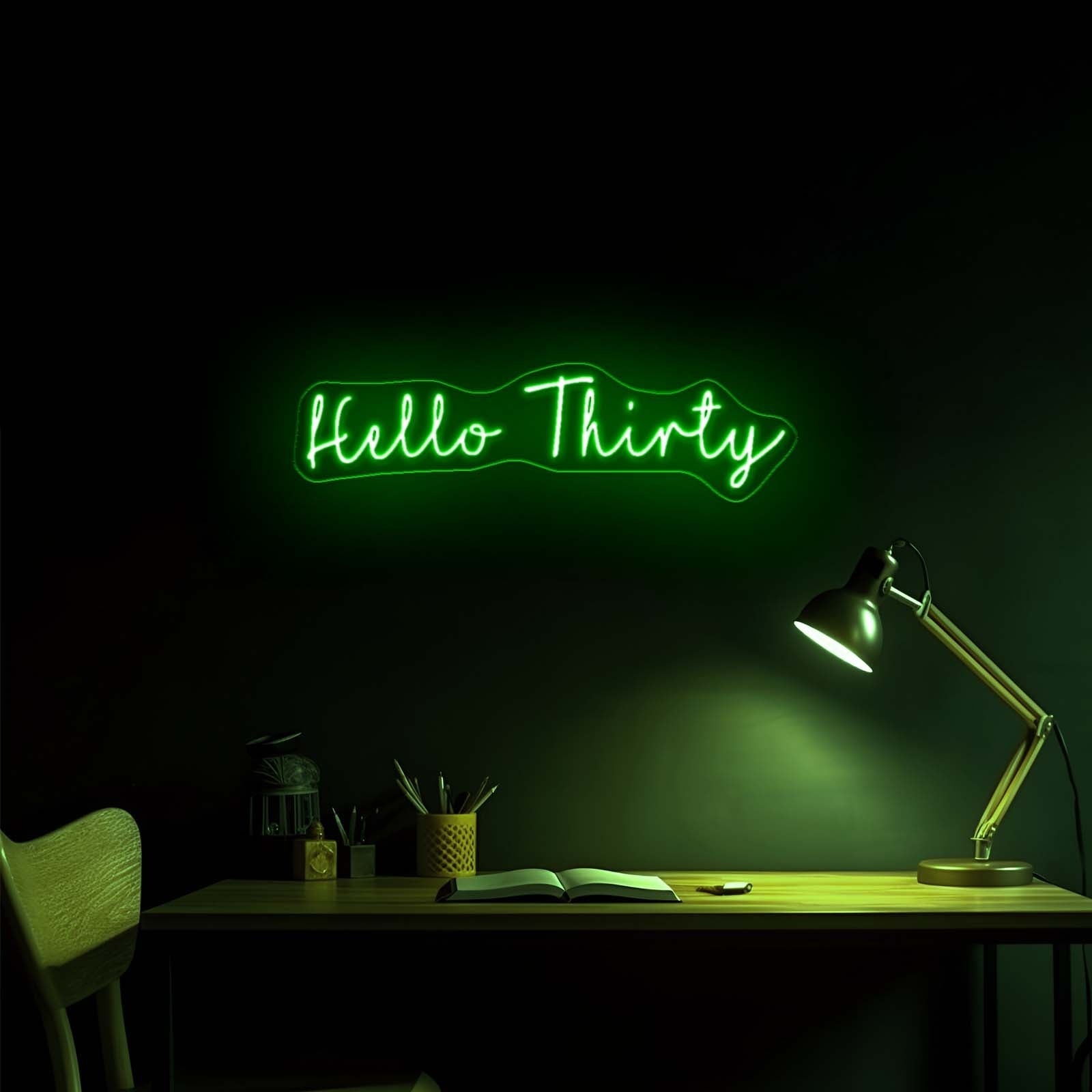 Hello Thirty Neon Sign Custom Neon Signs - Shineneon