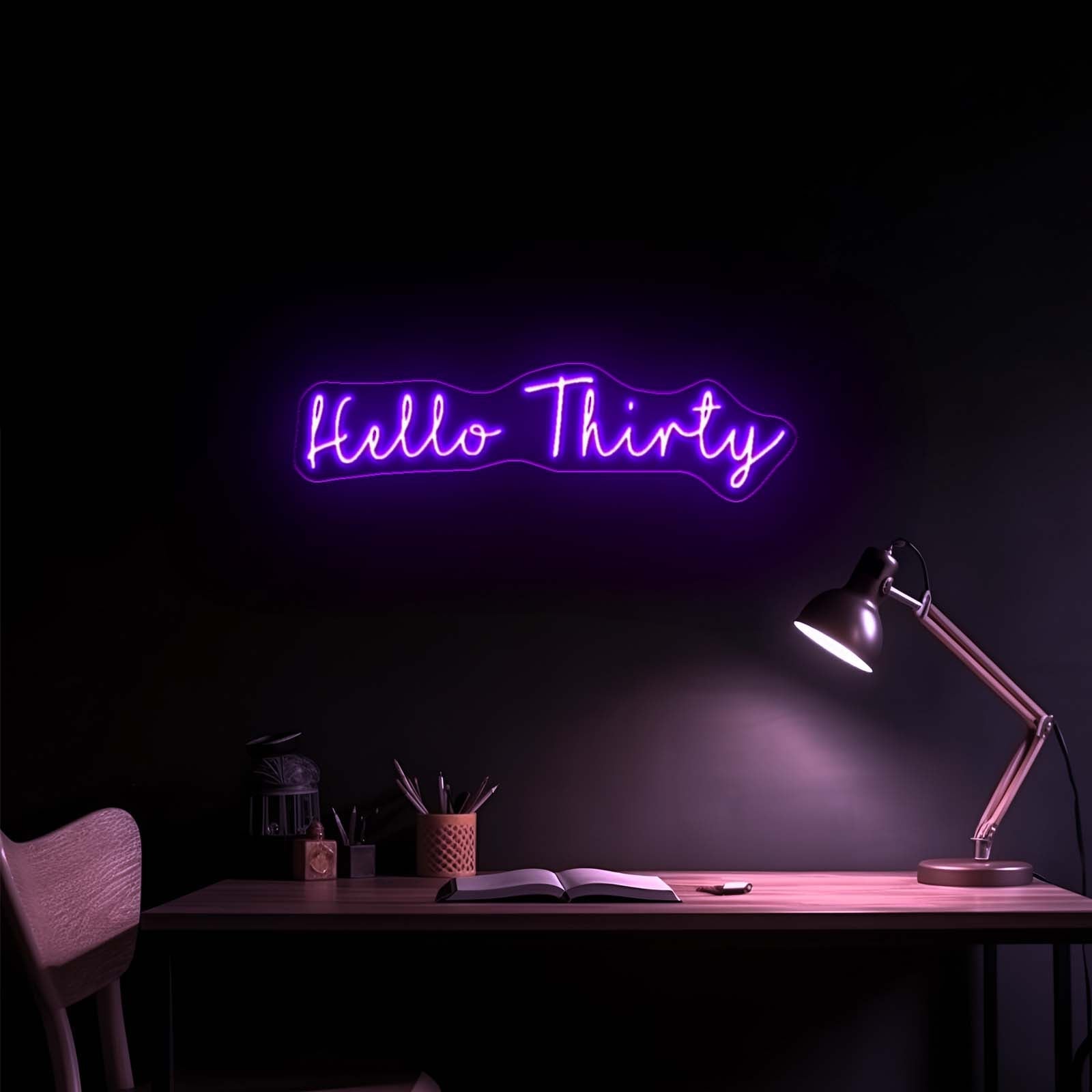 Hello Thirty Neon Sign Custom Neon Signs - Shineneon