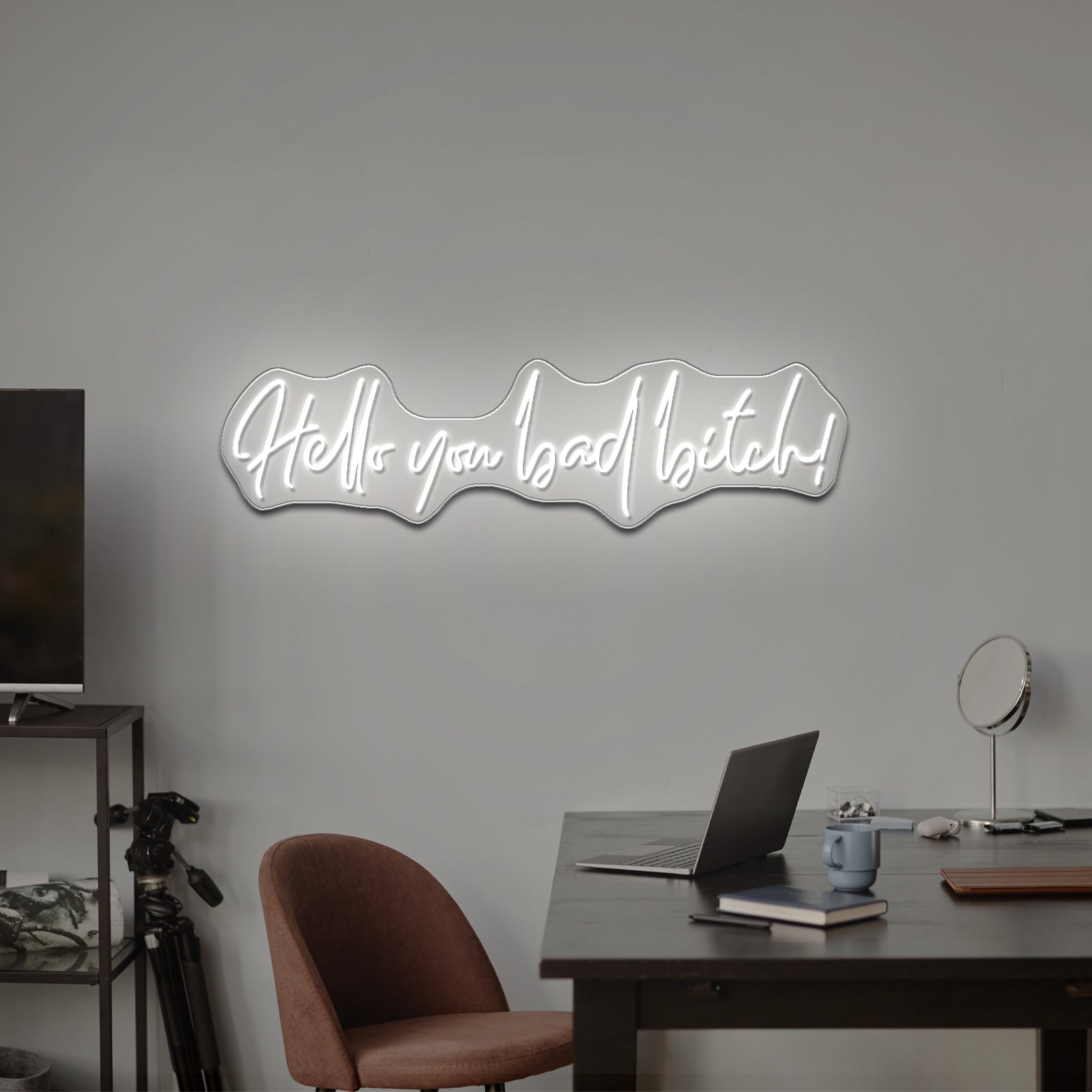 Hello You Bad Bitch Neon Signs For Wall Decor - LED neon sign view 8
