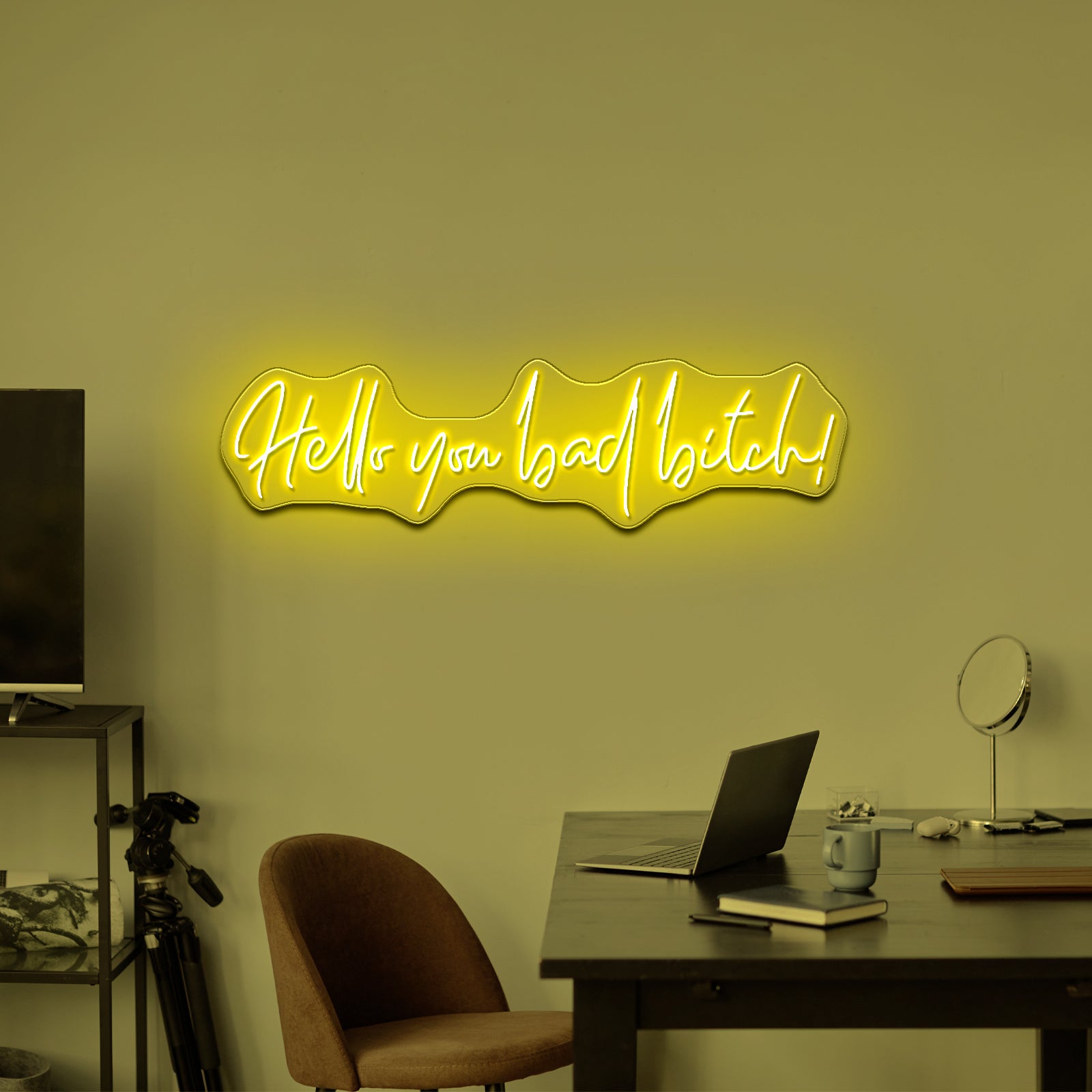 Hello You Bad Bitch Neon Signs For Wall Decor - LED neon sign view 7