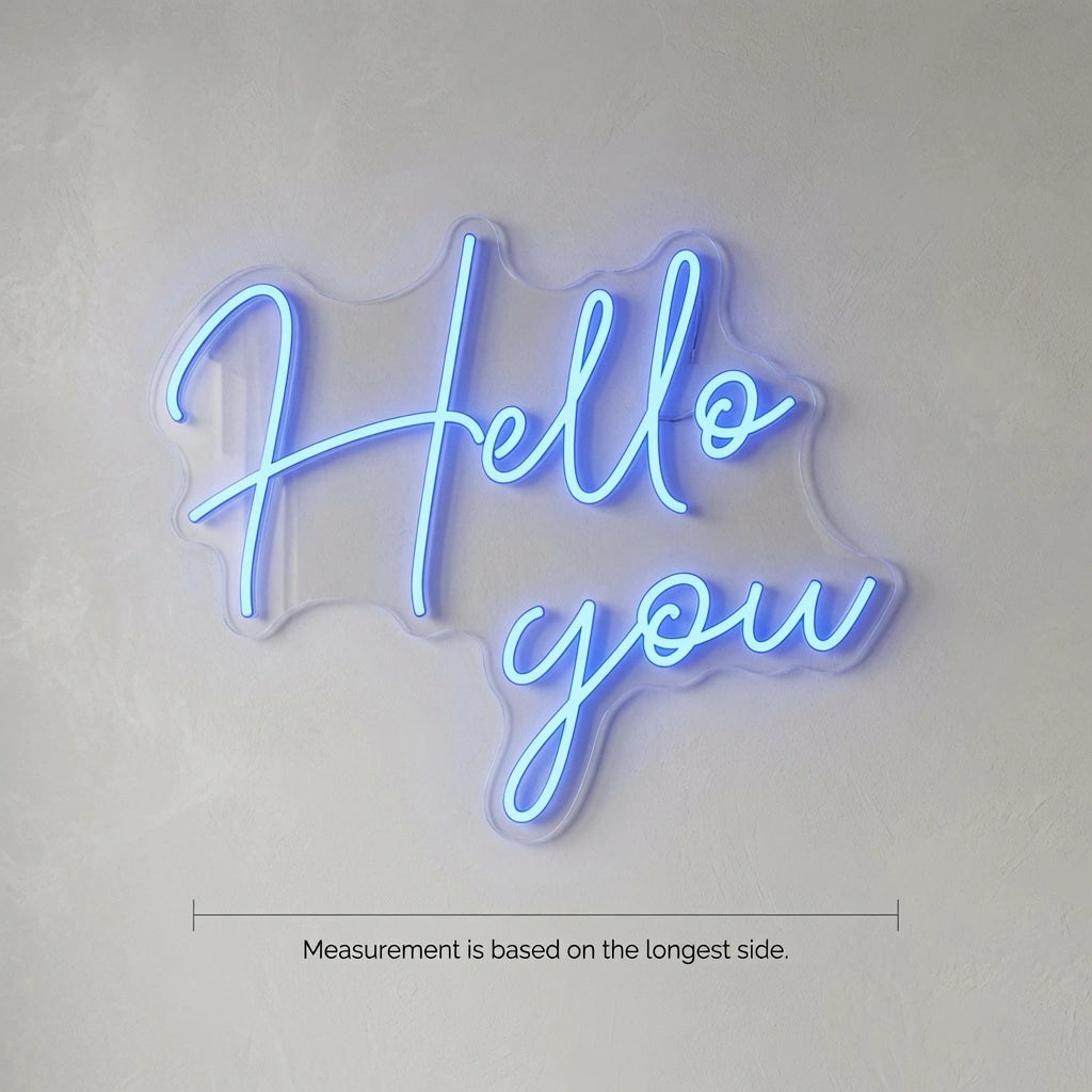 Hello You LED Neon Sign - 04 Size Image
