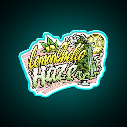 Hemp Inspired Green Leaf Led Neon Sign Bedroom Decor Rgb Color