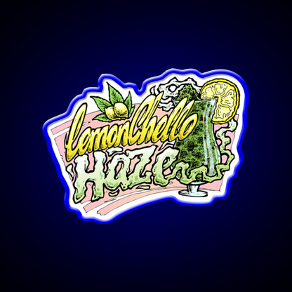 Hemp Inspired Green Leaf Led Neon Sign Bedroom Decor Rgb Color