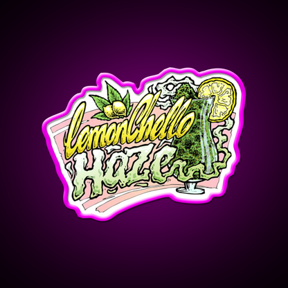 Hemp Inspired Green Leaf Led Neon Sign Bedroom Decor Rgb Color