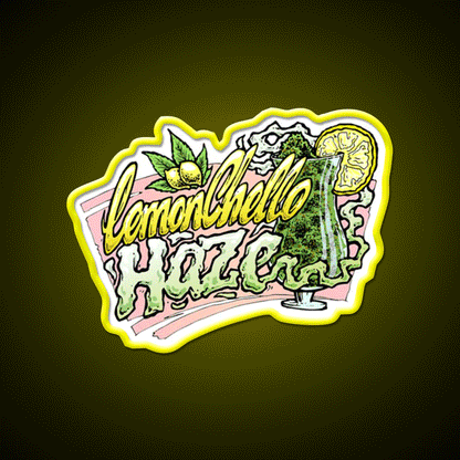 Hemp Inspired Green Leaf Led Neon Sign Bedroom Decor Rgb Color