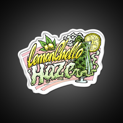 Hemp Inspired Green Leaf Led Neon Sign Bedroom Decor Rgb Color