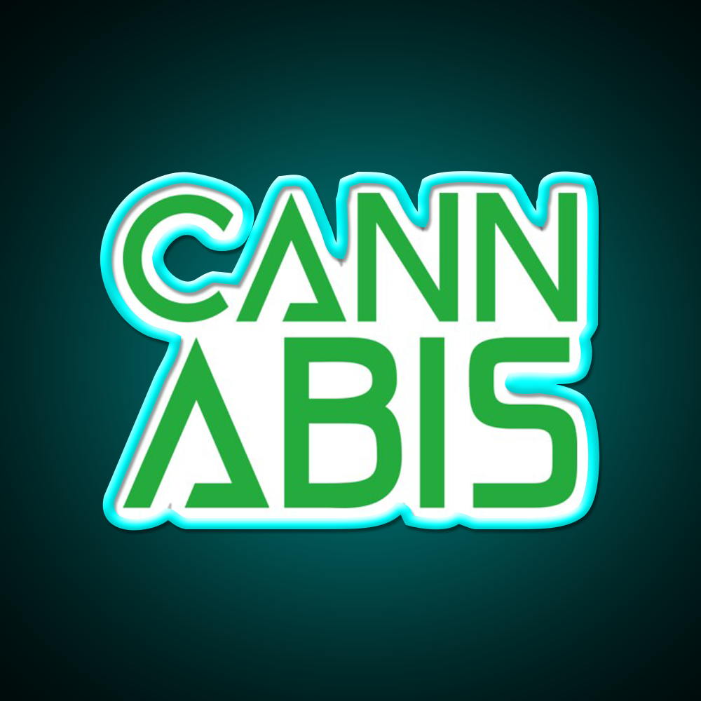 Hemp Inspired Green Leaf Led Neon Sign Room Light Sign Rgb Color - Size and dimension reference