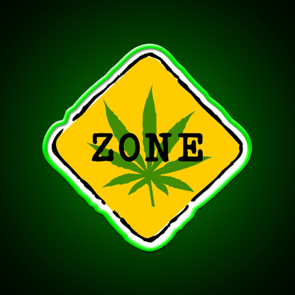 Hemp Inspired Green Leaf Led Neon Sign Room Light Sign Wall Art Rgb Color - Shineneon