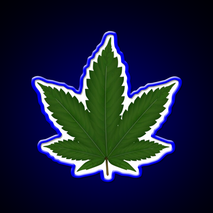 Hempy Hemp Inspired Green Leaf Led Neon Sign Rgb Color - LED neon sign view 5