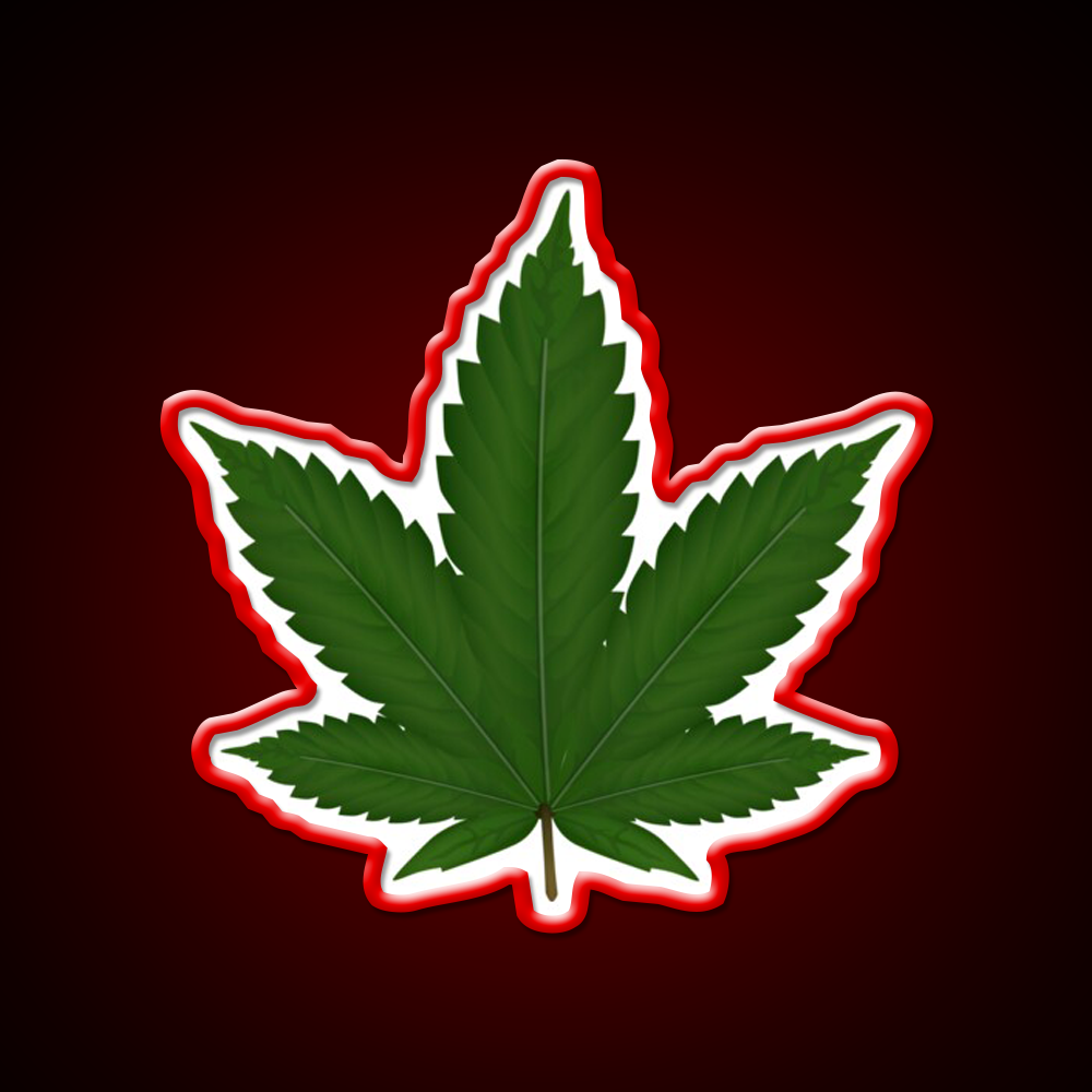 Hempy Hemp Inspired Green Leaf Led Neon Sign Rgb Color - LED neon sign view 10