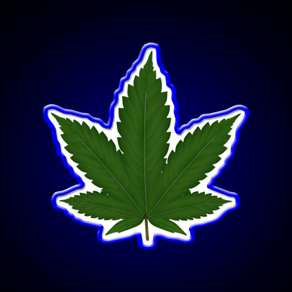 Hempy Hemp Inspired Green Leaf Led Neon Sign Rgb Color - Shineneon