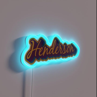 Henderson North Carolina Asheville In Orange Rgb Led Neon Sign - Shineneon