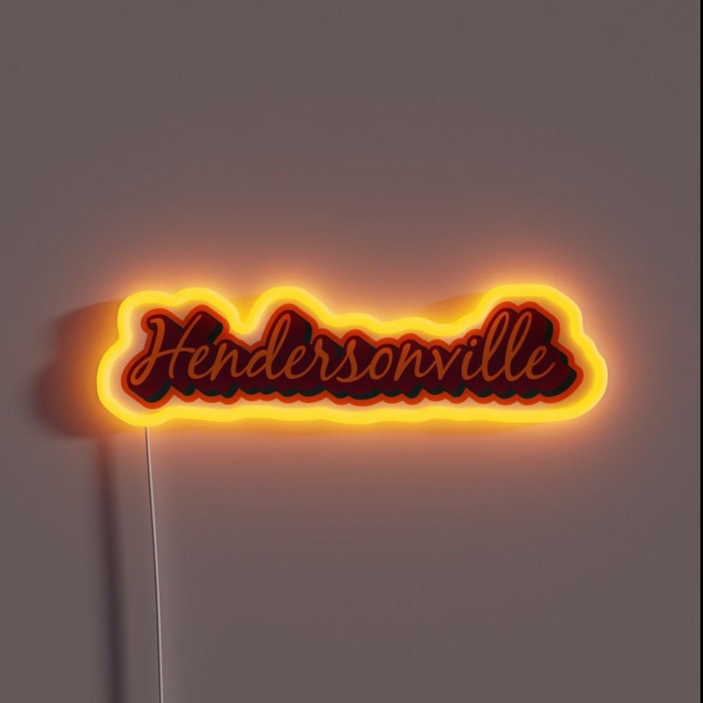 Hendersonville Nc Asheville Wnc Rgb Led Neon Sign - Shineneon