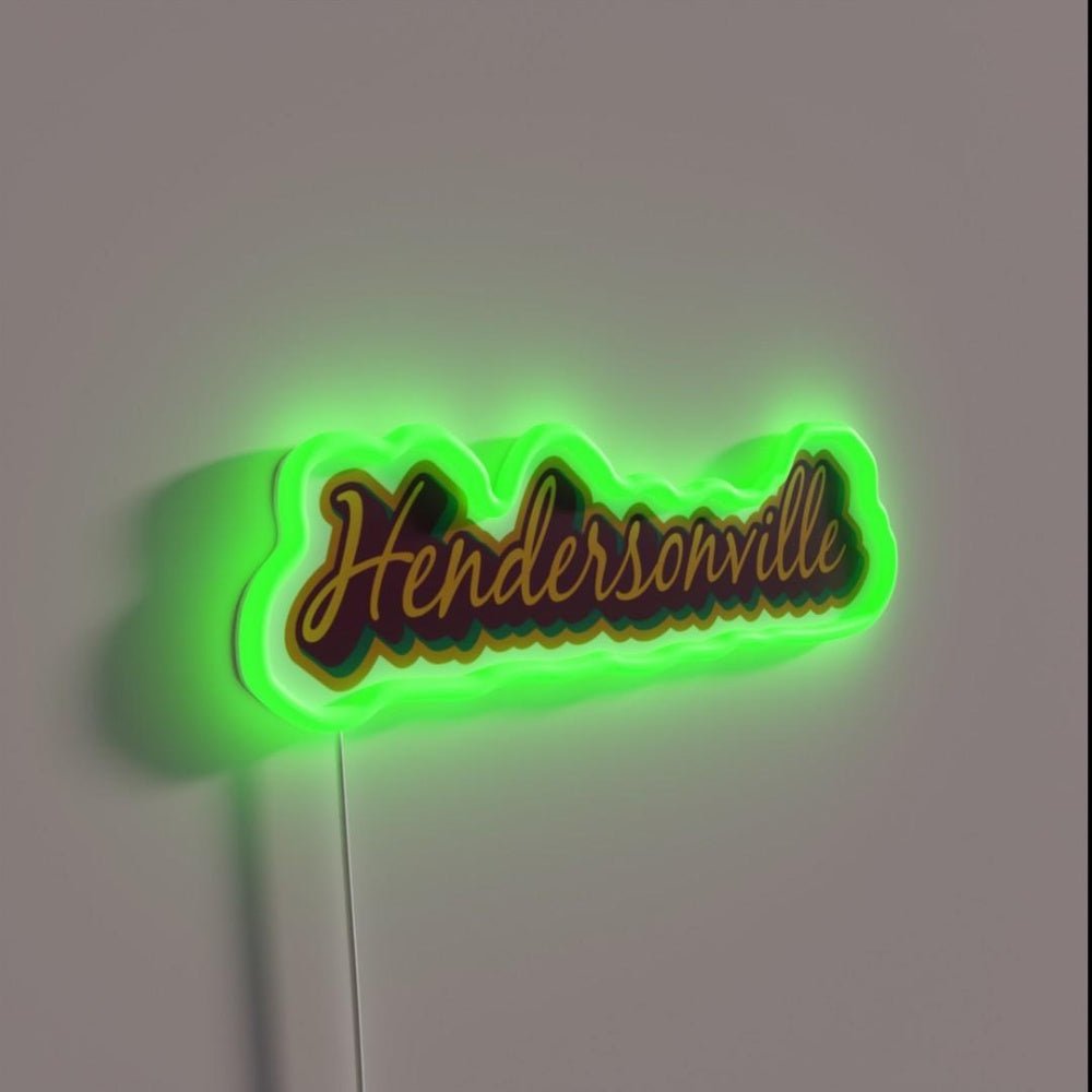 Hendersonville Nc Asheville Wnc Rgb Led Neon Sign - Shineneon
