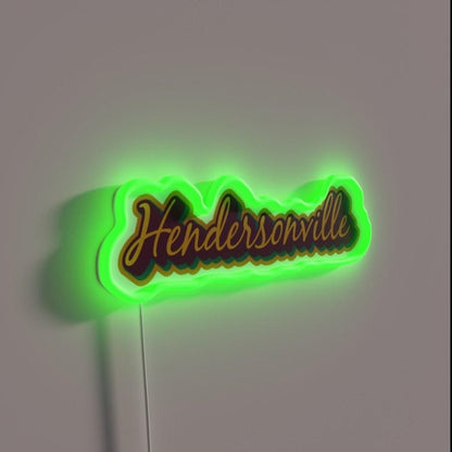 Hendersonville Nc Asheville Wnc Rgb Led Neon Sign - Shineneon