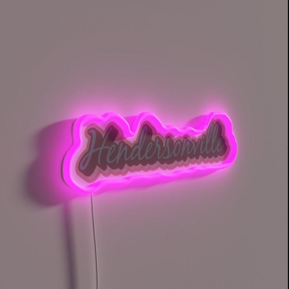 Hendersonville North Carolina Asheville Rgb Led Neon Sign - Shineneon