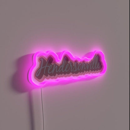 Hendersonville North Carolina Asheville Rgb Led Neon Sign - Shineneon