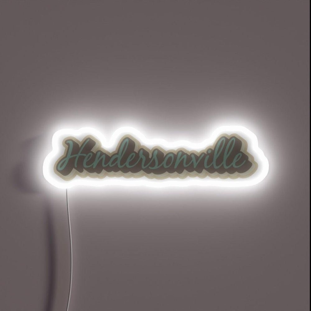Hendersonville North Carolina Asheville Rgb Led Neon Sign - Shineneon