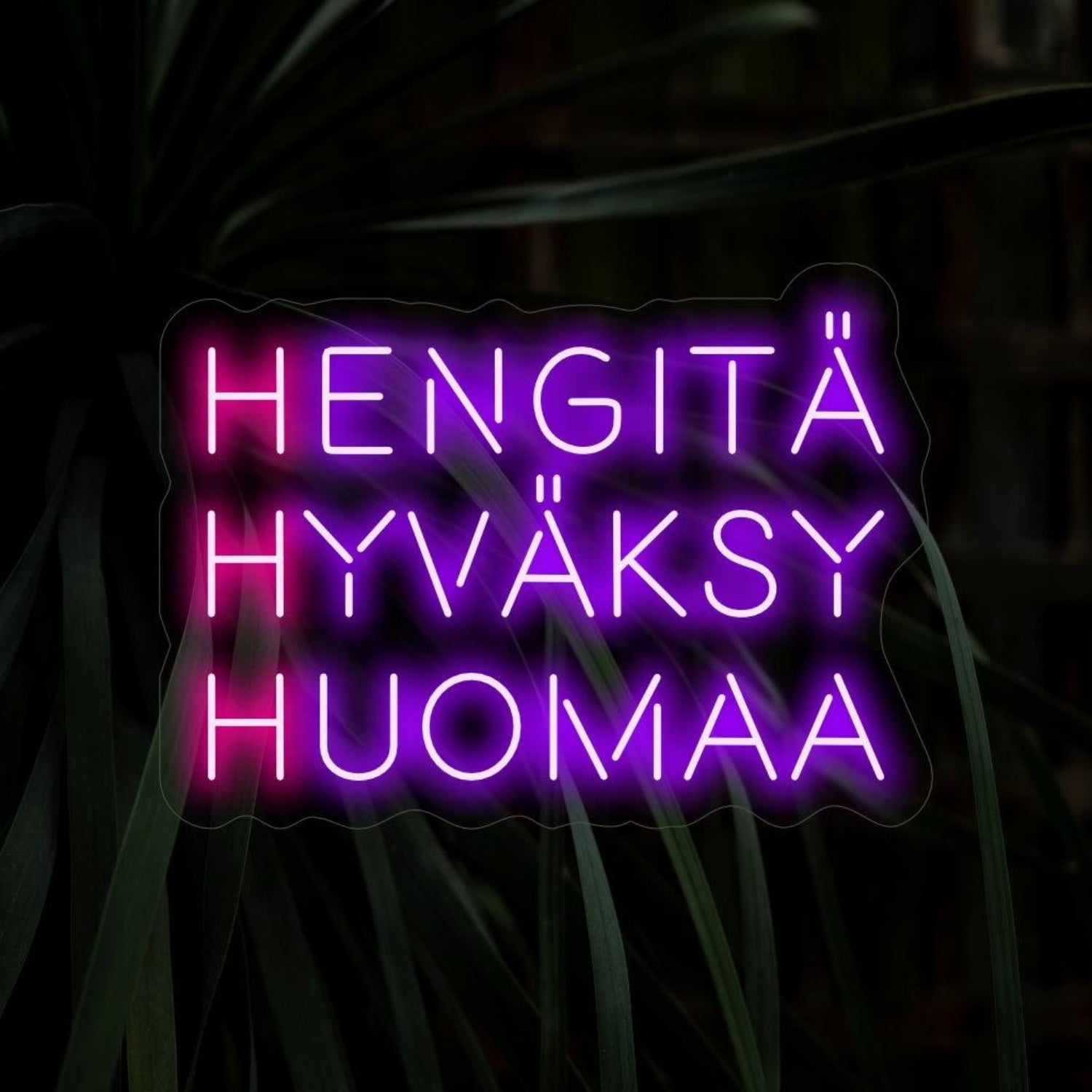 Hengita Hyvaksy Huomaa Purple Pink Led Neon Sign For Home Studio Decor | Shineneon